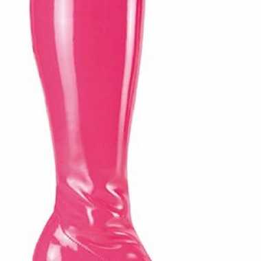 Glimmende roze laarzen dames