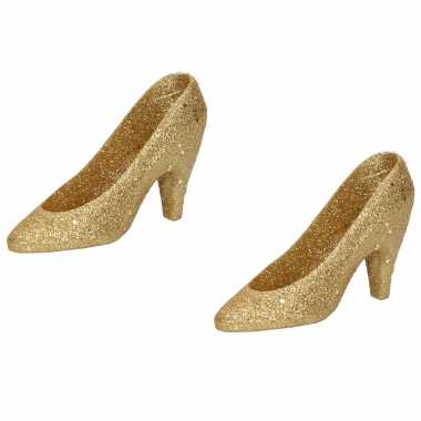 Sexy x kersthangers gouden hakken/pumps kerstboomversiering schoenen
