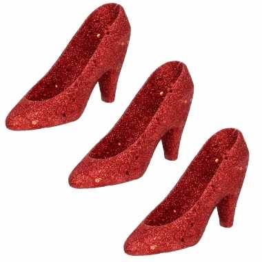 Sexy x kersthangers rode hakken/pumps kerstboomversiering schoenen