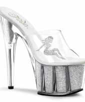 Sexy zilverkleurige platform sandalen pamela schoenen